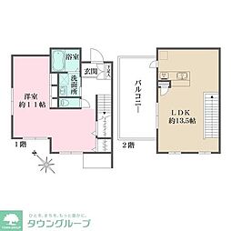 コンフォルト・若宮 1LDKの間取図画像