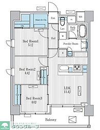 Terra蚕糸の森 3LDKの間取図画像