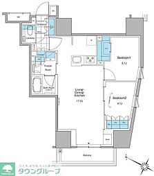 ルフォンプログレ北新宿 2LDKの間取図画像