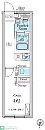 DUOMAISON笹塚 1Kの間取図画像