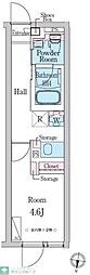 DUOMAISON笹塚 1Kの間取図画像