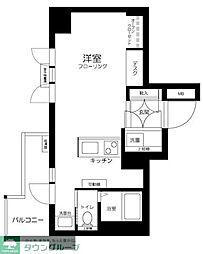グランドメゾン飯田橋 ワンルームの間取図画像