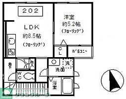 ロンド荻窪 1LDKの間取図画像