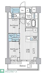 Terra蚕糸の森 2LDKの間取図画像