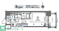 ZOOM四谷左門町 1Kの間取図画像
