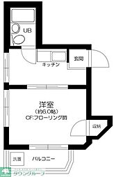マック荻窪コート 1Kの間取図画像