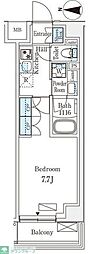 ARKMARK新宿西落合 1Kの間取図画像