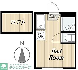 ソフィアエンジェル ワンルームの間取図画像