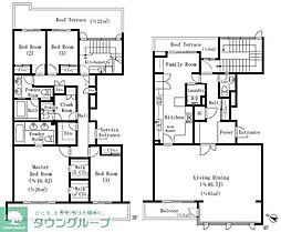 オークヒルス 4LDKの間取図画像