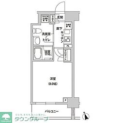 ホームズR四谷 1Kの間取図画像