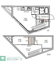 世田谷区北沢3丁目マンション 2SLDKの間取図画像