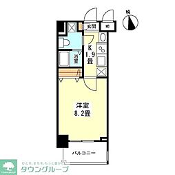 ガーラプレイス新宿御苑 1Kの間取図画像