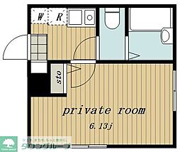 NakanoCentralResidence 1Kの間取図画像