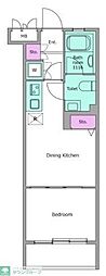 RESIDIA笹塚 1DKの間取図画像