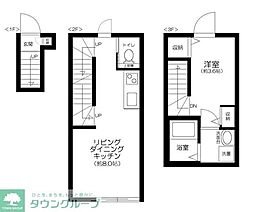 ソルナクレイシア東中野 1LDKの間取図画像