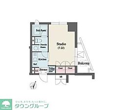 MFPR代々木タワー 1Kの間取図画像