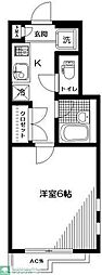 ヴェルデ下落合 1Kの間取図画像