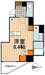 JR京浜東北・根岸線 赤羽駅 徒歩2分の賃貸マンション 3階ワンルームの間取り
