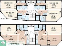 都電荒川線 王子駅前駅 徒歩8分の賃貸マンション 3階1Kの間取り