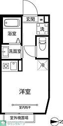 東京メトロ南北線 志茂駅 徒歩4分の賃貸アパート 1階ワンルームの間取り