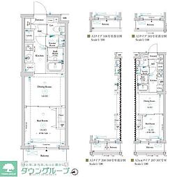 JR埼京線 板橋駅 徒歩8分の賃貸マンション 3階1DKの間取り