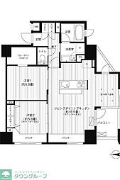 JR京浜東北・根岸線 赤羽駅 徒歩5分の賃貸マンション 9階2LDKの間取り