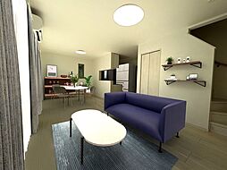 板橋舟渡戸建て 1 2階3LDKのリビング/ダイニング