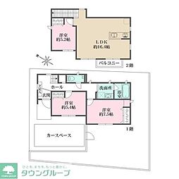 東京メトロ南北線 西ケ原駅 徒歩8分の賃貸一戸建て 1階3LDKの間取り