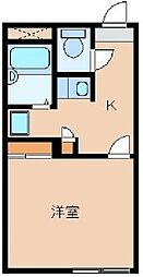 都営三田線 志村三丁目駅 徒歩17分の賃貸アパート 2階1Kの間取り