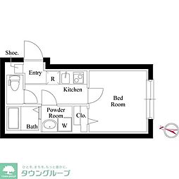 都営三田線 志村坂上駅 徒歩8分の賃貸マンション 3階1Kの間取り