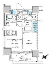 都営三田線 板橋区役所前駅 徒歩5分の賃貸マンション 10階1LDKの間取り