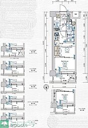 埼玉高速鉄道 赤羽岩淵駅 徒歩8分の賃貸マンション 2階1DKの間取り