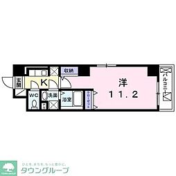 JR京浜東北・根岸線 王子駅 徒歩6分の賃貸マンション 2階1Kの間取り