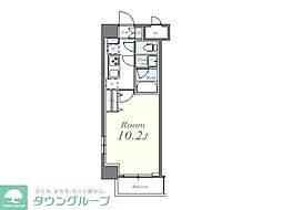 JR京浜東北・根岸線 東十条駅 徒歩5分の賃貸マンション 8階1Kの間取り