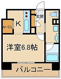 都営三田線 板橋本町駅 徒歩2分の賃貸マンション 13階1Kの間取り