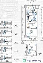 埼玉高速鉄道 赤羽岩淵駅 徒歩9分の賃貸マンション 5階1DKの間取り