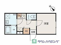 JR埼京線 北赤羽駅 徒歩13分の賃貸マンション 1階1Kの間取り