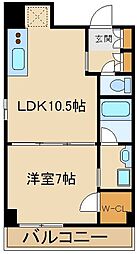 都営三田線 板橋本町駅 徒歩4分の賃貸マンション 10階1LDKの間取り