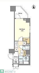 東京メトロ南北線 王子神谷駅 徒歩8分の賃貸マンション 9階1Kの間取り