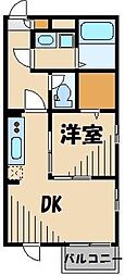 JR京浜東北・根岸線 赤羽駅 徒歩13分の賃貸アパート 1階1DKの間取り