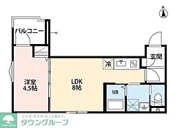 東武東上線 東武練馬駅 徒歩10分の賃貸アパート 3階1LDKの間取り