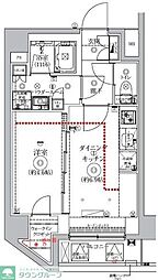 JR埼京線 板橋駅 徒歩5分の賃貸マンション 3階1DKの間取り