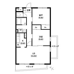 東京メトロ南北線 志茂駅 徒歩3分の賃貸マンション 4階1SLDKの間取り