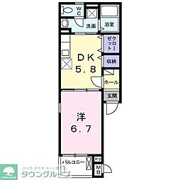 ＵＴ浮間 3階1DKの間取り