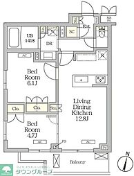 間取図画像 2LDK
