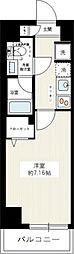 REXZY西川口AZ3 1Kの間取図画像