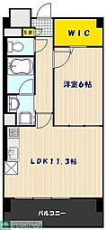レジデンスヒルズ 1LDKの間取図画像