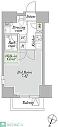 アーバンパーク西巣鴨EAST 1Kの間取図画像