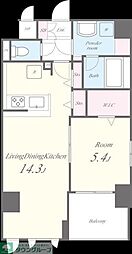HERMITAGEDEMAISON 1LDKの間取図画像