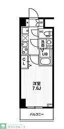 N-stageハトガヤ 1Kの間取図画像